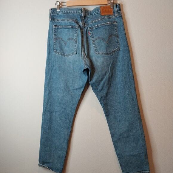 Levi's Jeans Wedgie Big E Buttonfly Women's Blue Denim Pants Size 31 - Picture 2 of 8